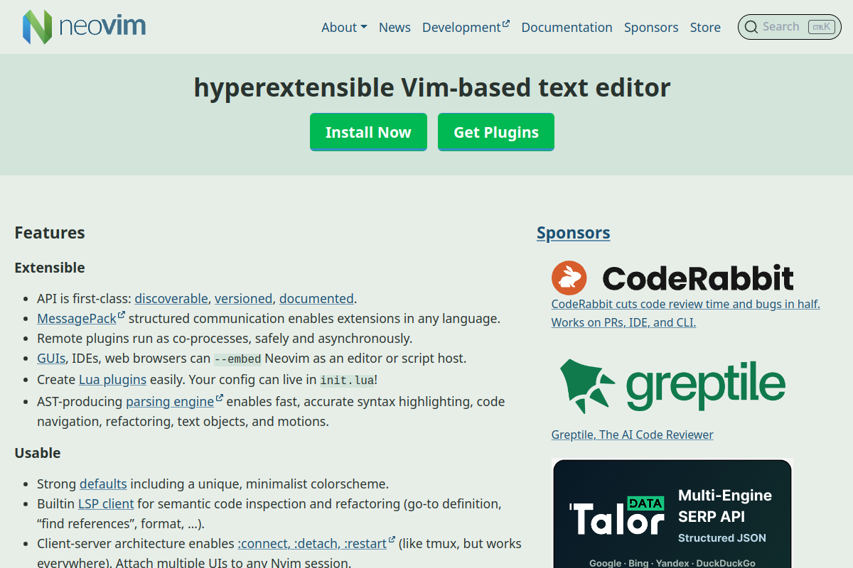 Neovim screenshot