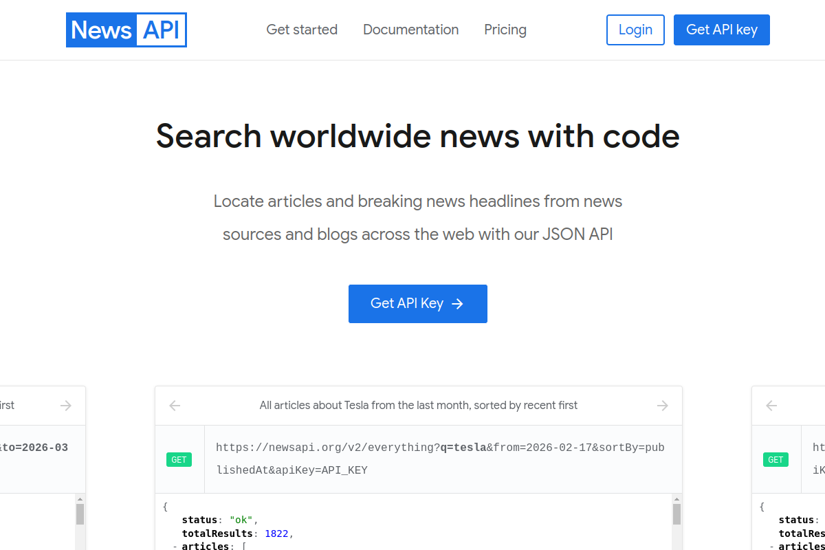 News API preview