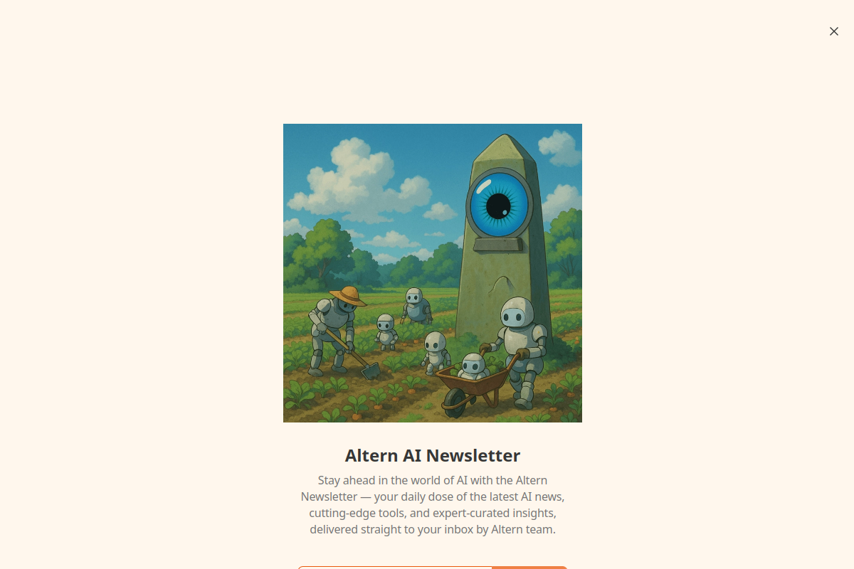 Altern Newsletter website screenshot 1
