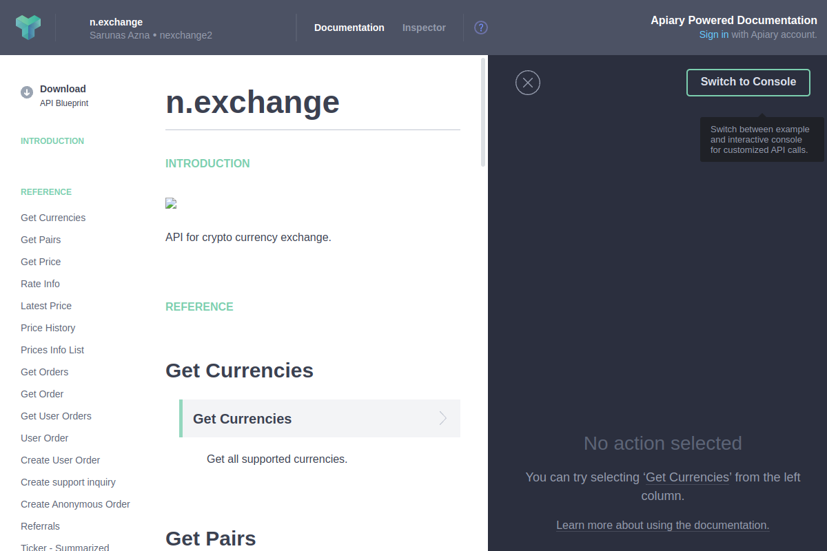 Nexchange preview