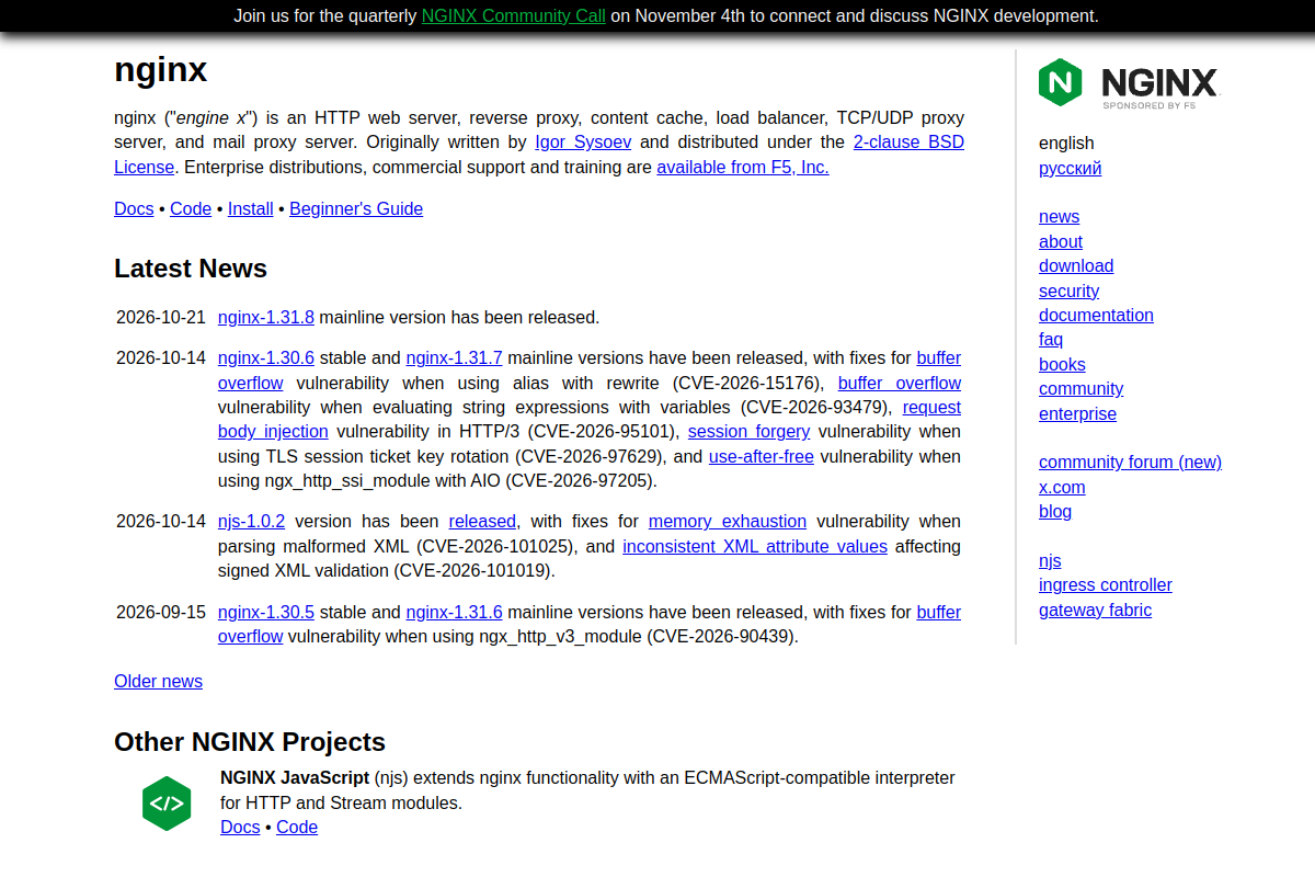 Nginx preview