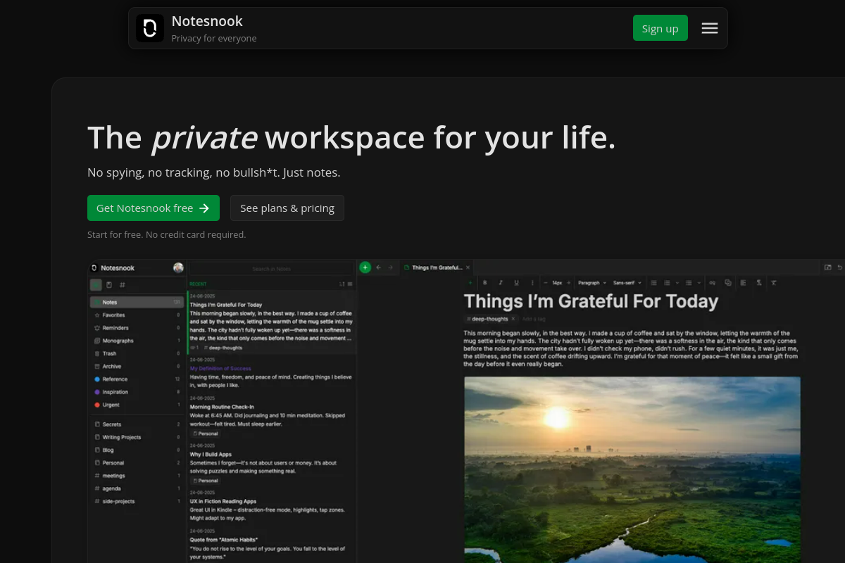 Notesnook screenshot