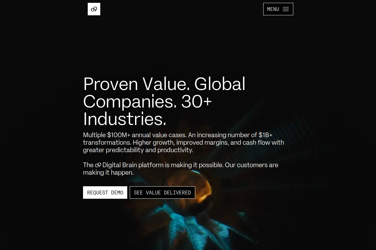 o9 Solutions screenshot