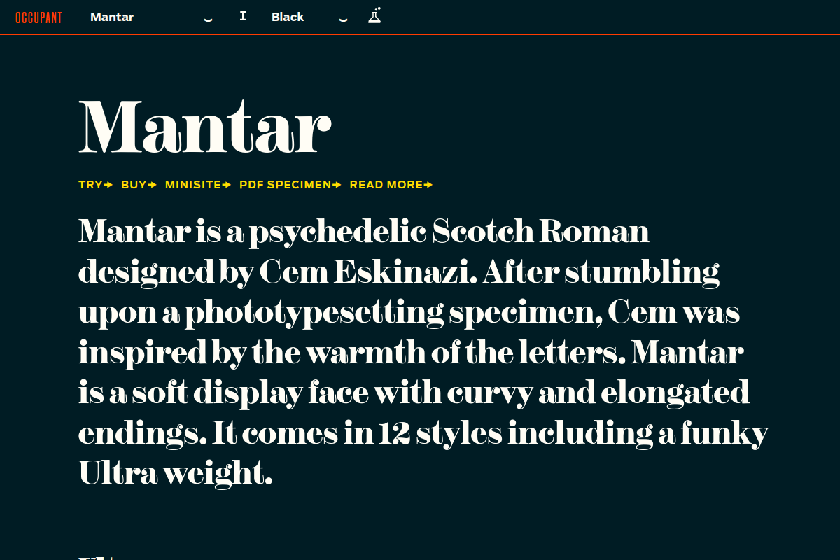 screenshot of Mantar