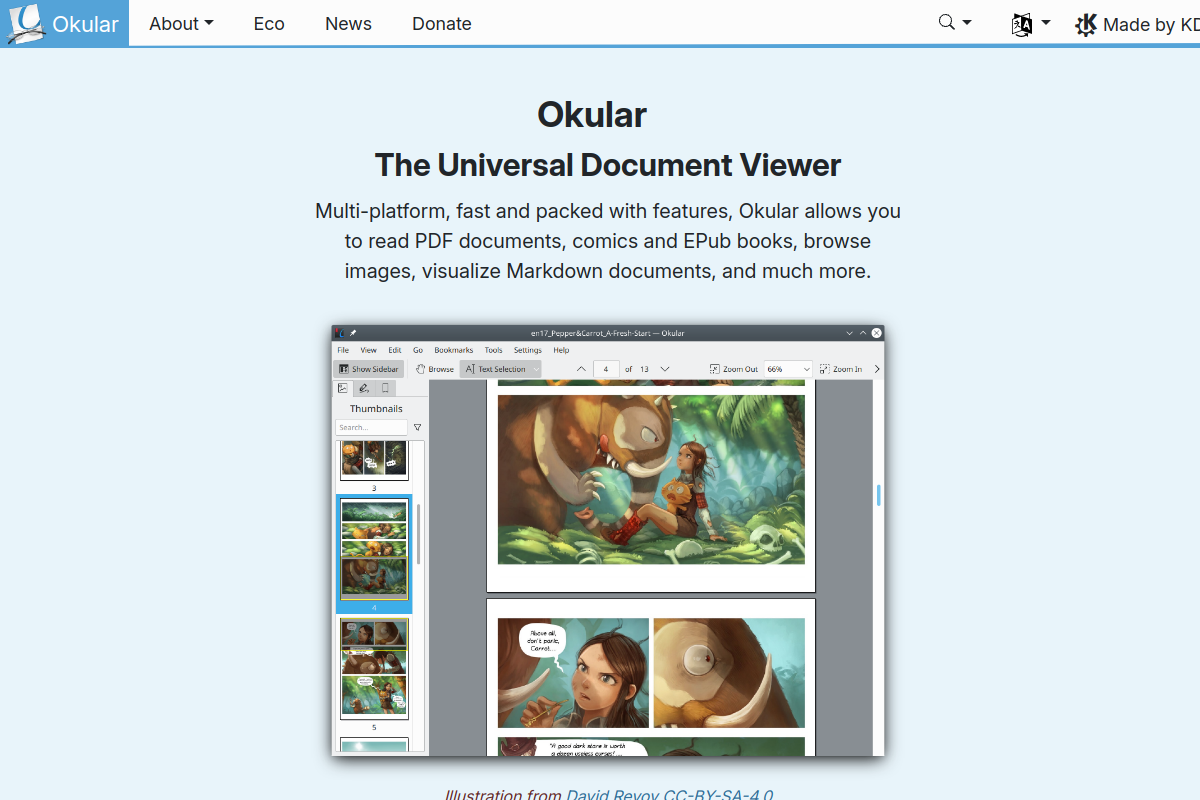 Okular preview