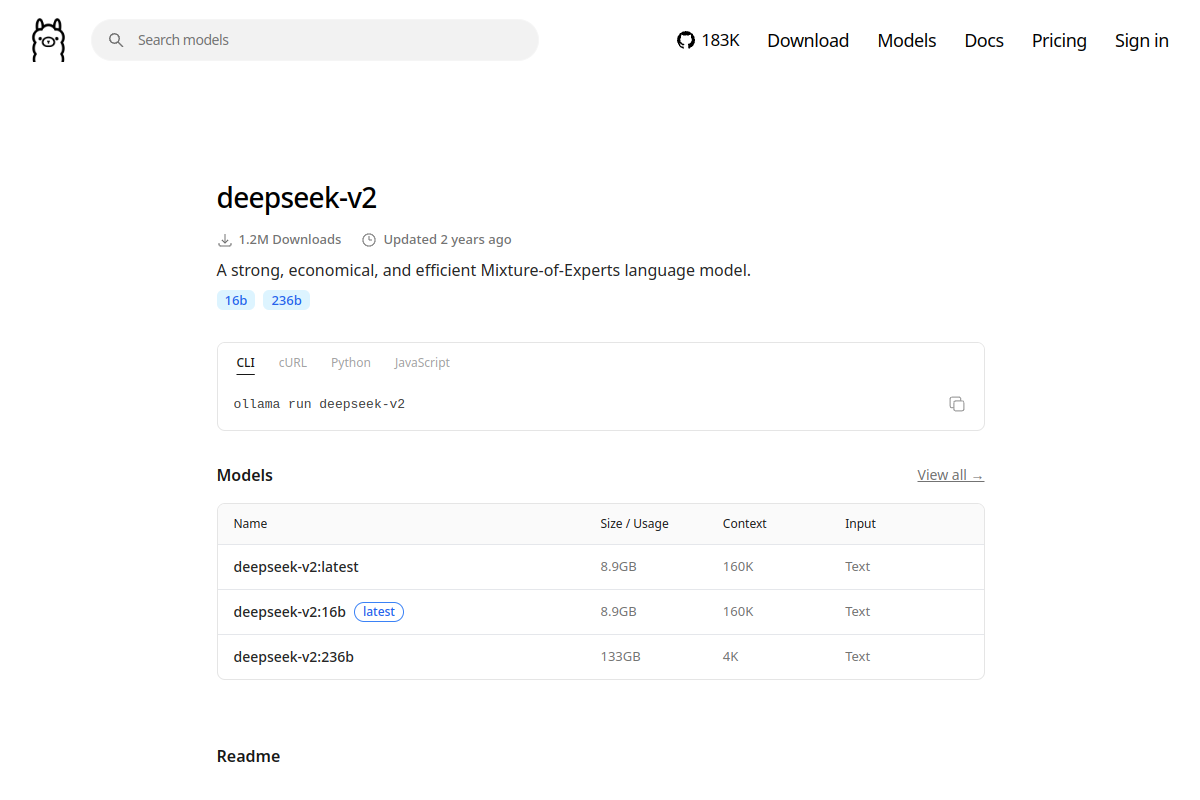 deepseek-v2 preview