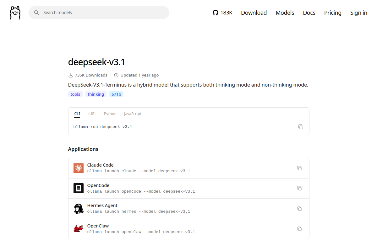 deepseek-v3.1 preview