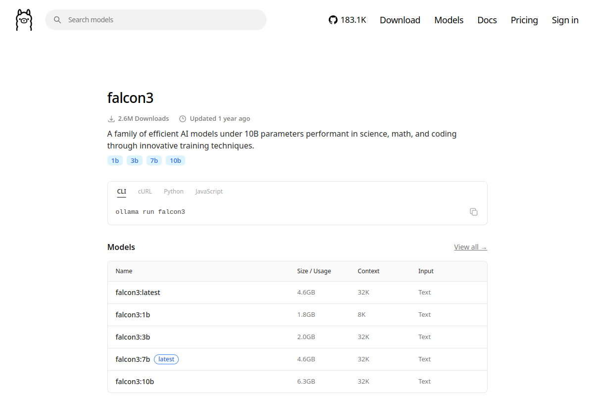 falcon3 preview
