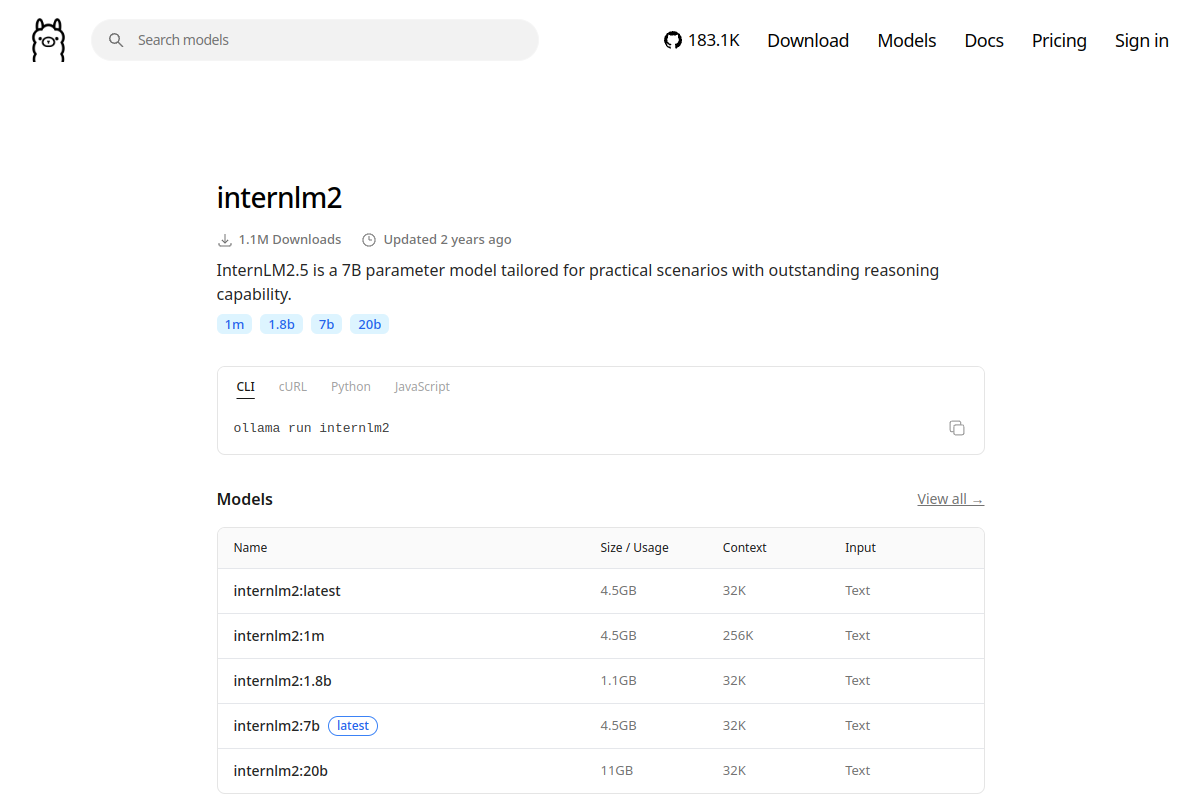 internlm2 preview