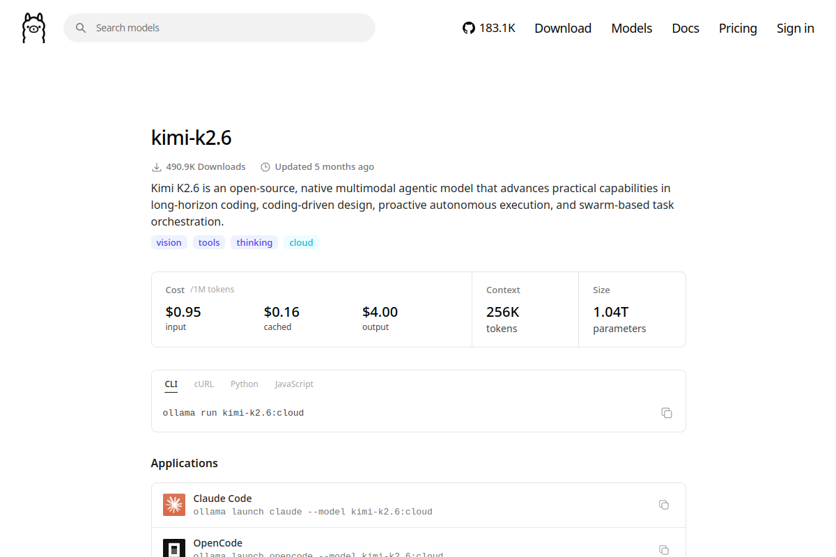 kimi-k2.6 preview