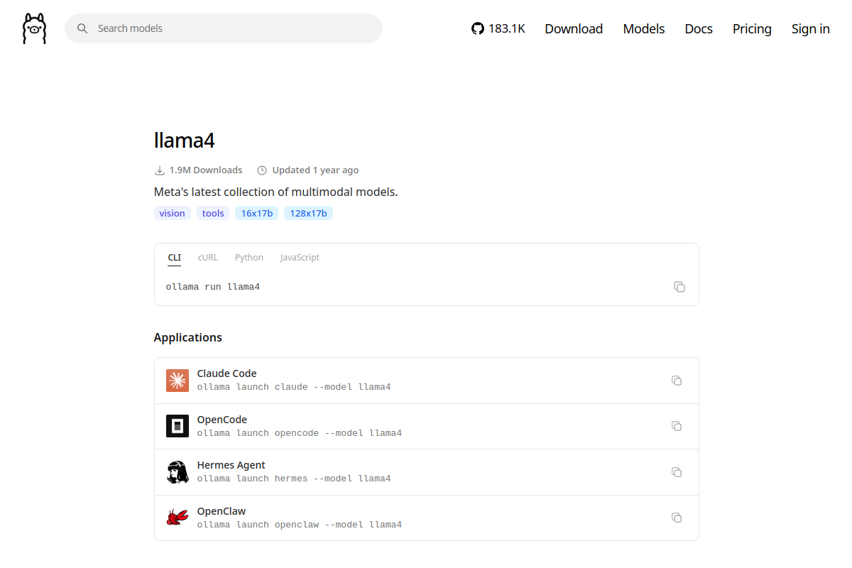 llama4 preview
