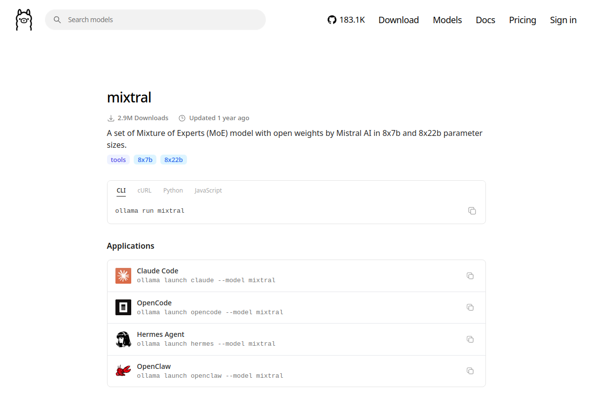 mixtral preview