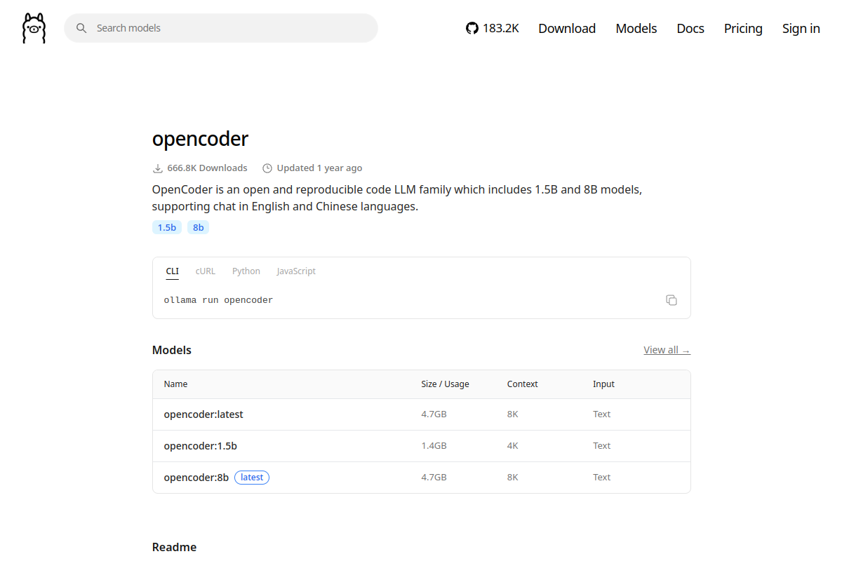 opencoder preview