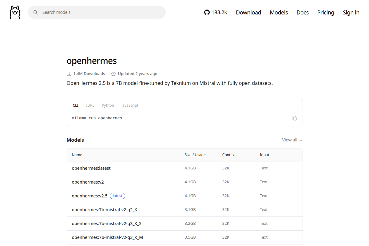 openhermes preview