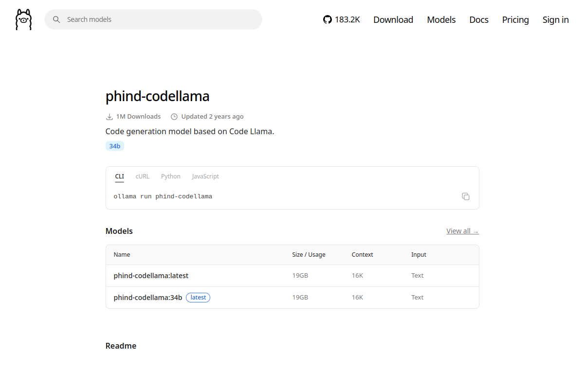 phind-codellama preview