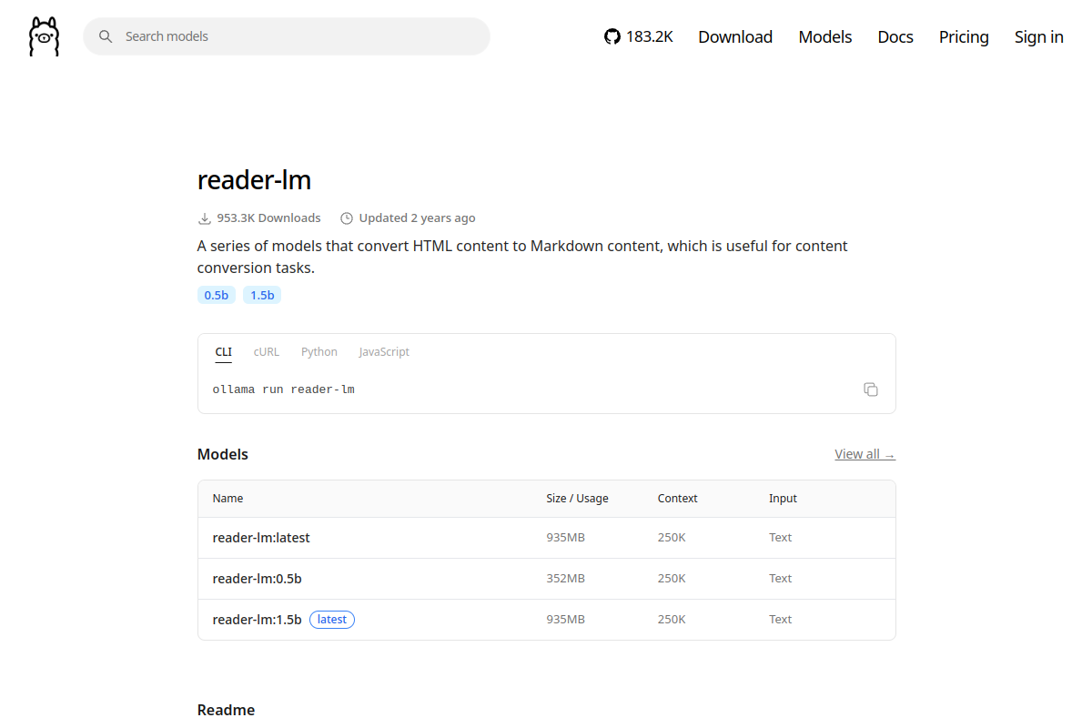 reader-lm preview
