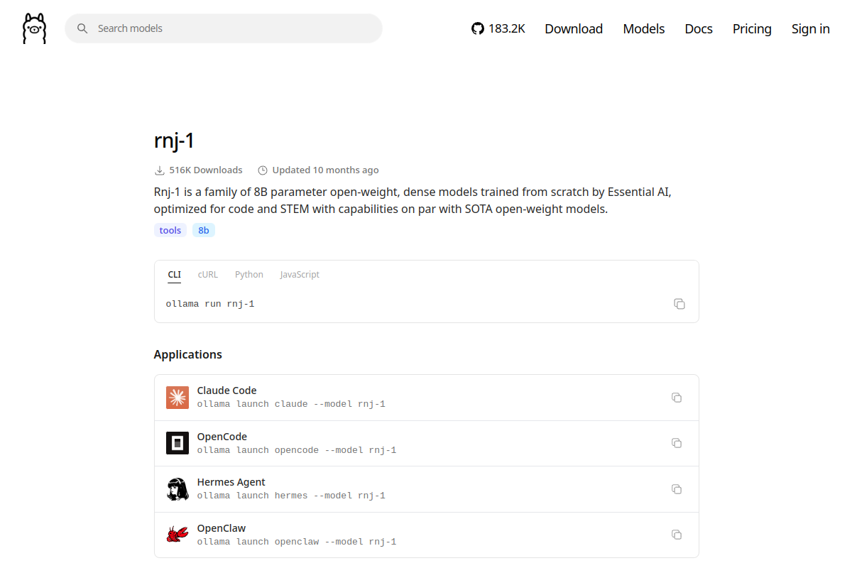 rnj-1 preview