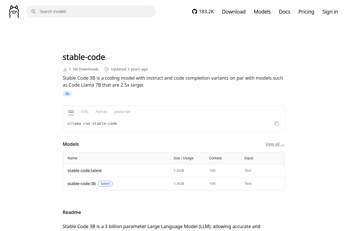 stable-code preview