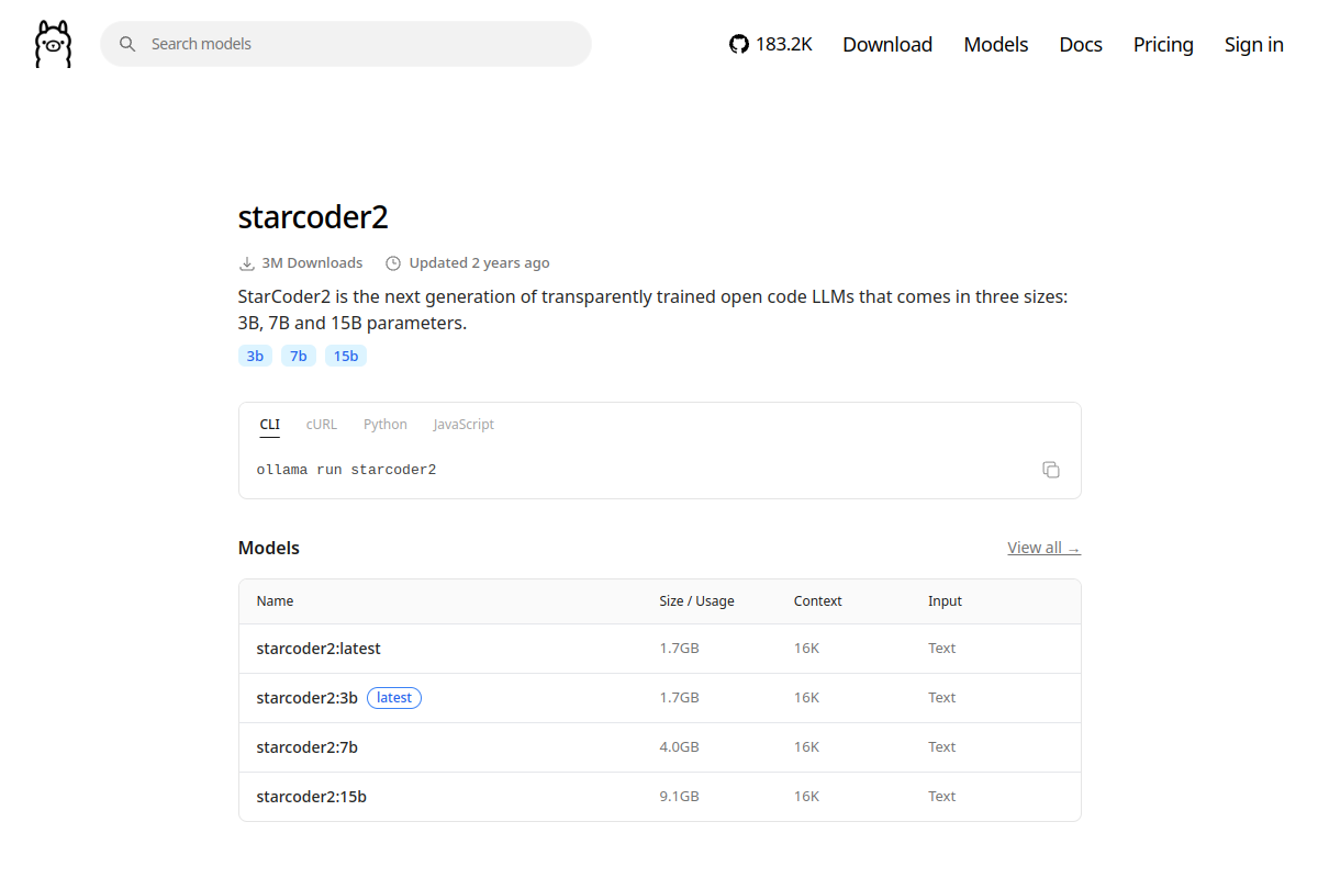 starcoder2 preview