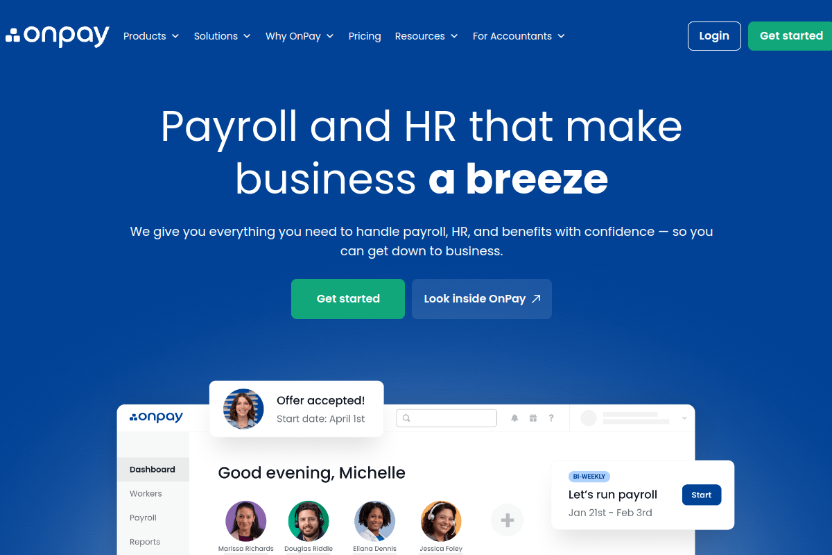 OnPay screenshot