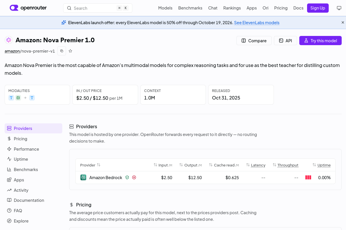 Amazon: Nova Premier 1.0 preview
