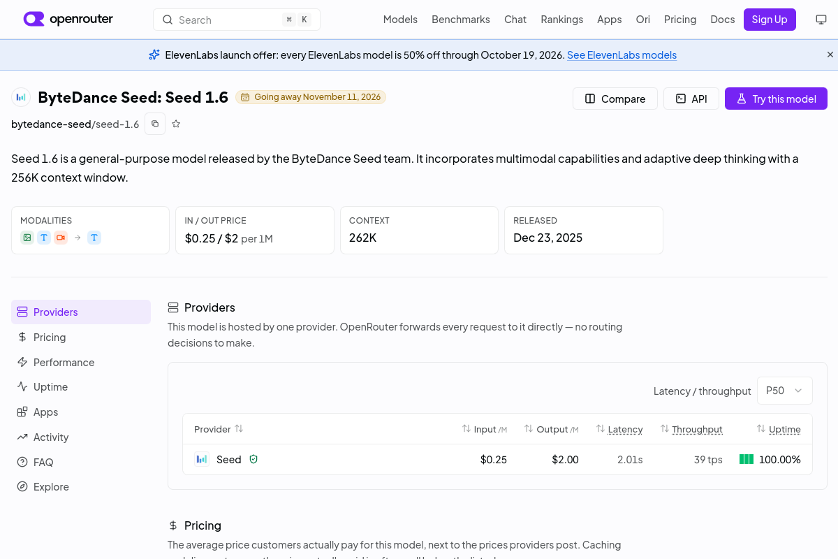 ByteDance Seed: Seed 1.6 preview
