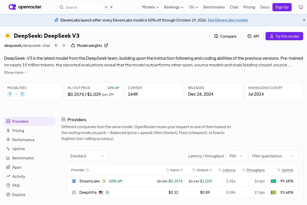 DeepSeek: DeepSeek V3 preview