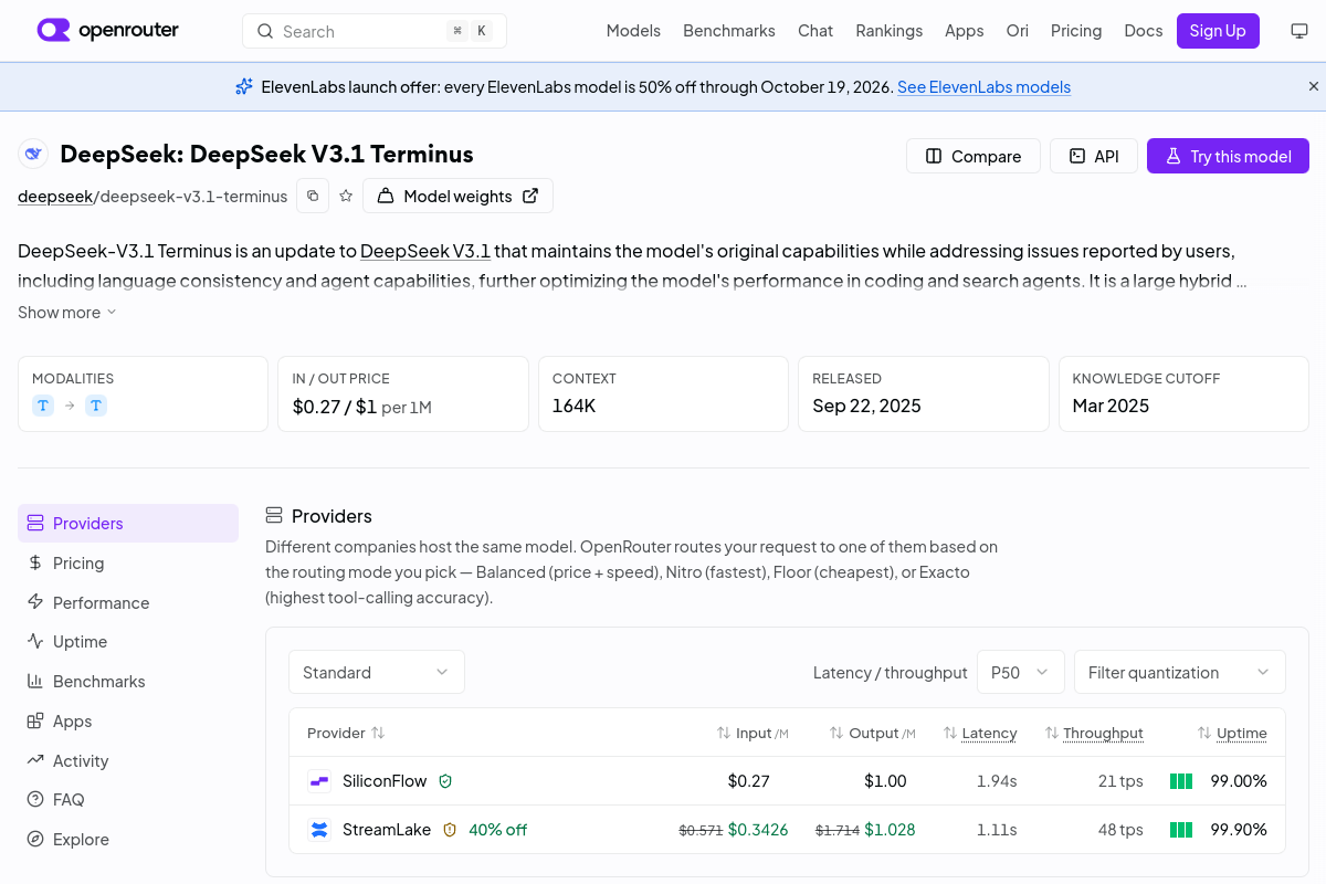 DeepSeek: DeepSeek V3.1 Terminus preview