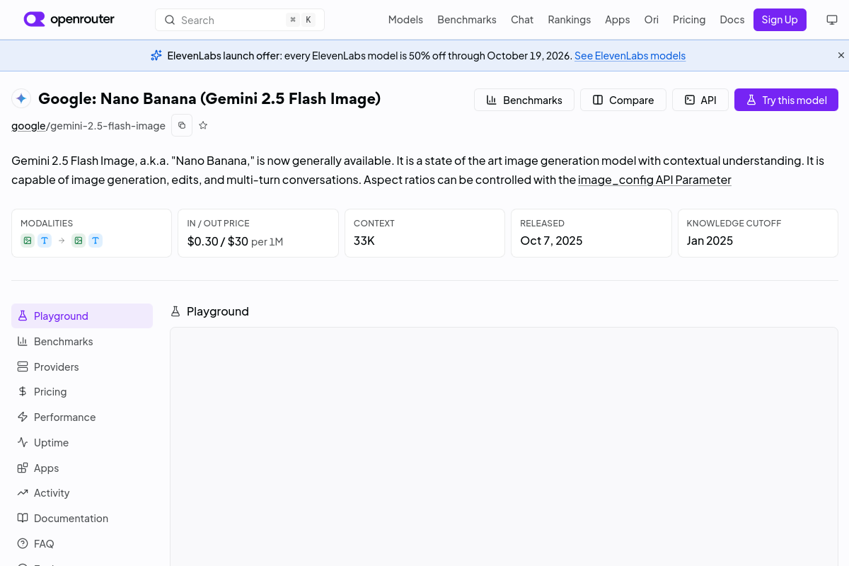 Google: Nano Banana (Gemini 2.5 Flash Image) preview