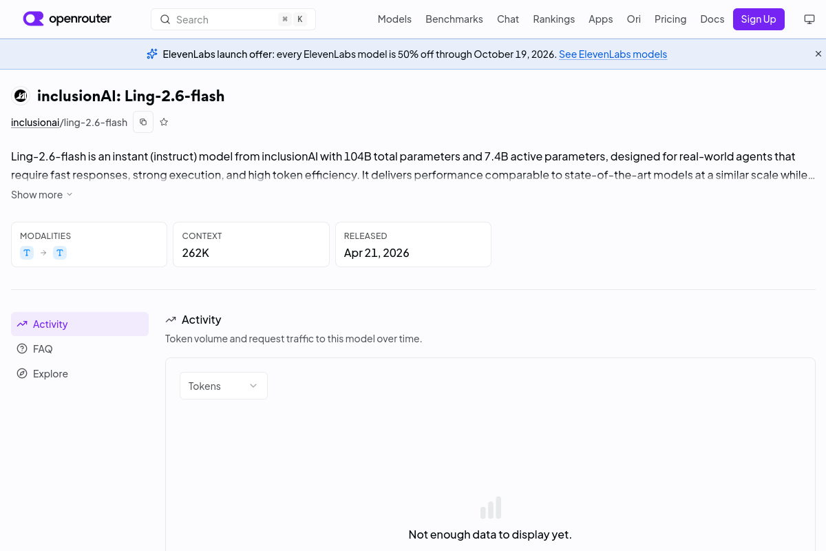inclusionAI: Ling-2.6-flash preview