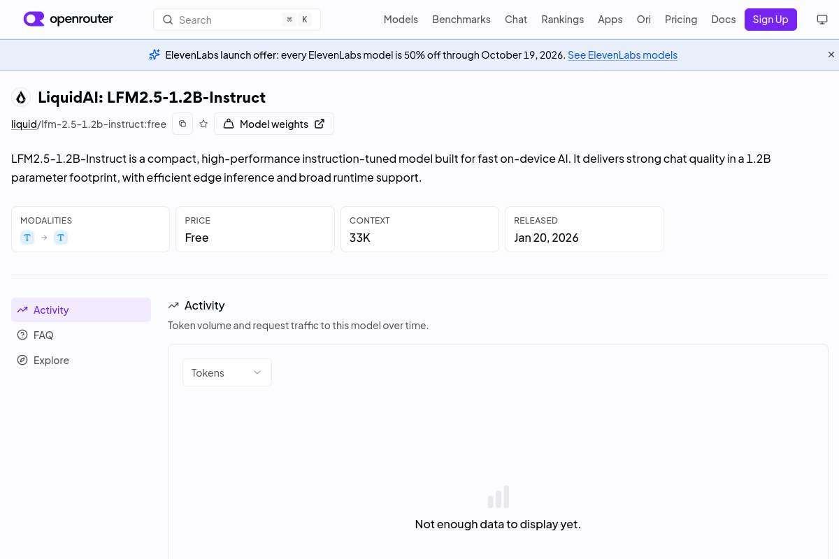 LiquidAI: LFM2.5-1.2B-Instruct (free) preview