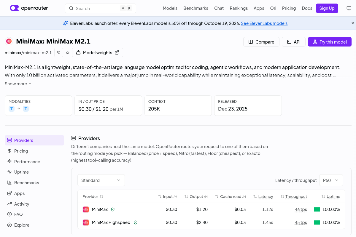 MiniMax: MiniMax M2.1 preview
