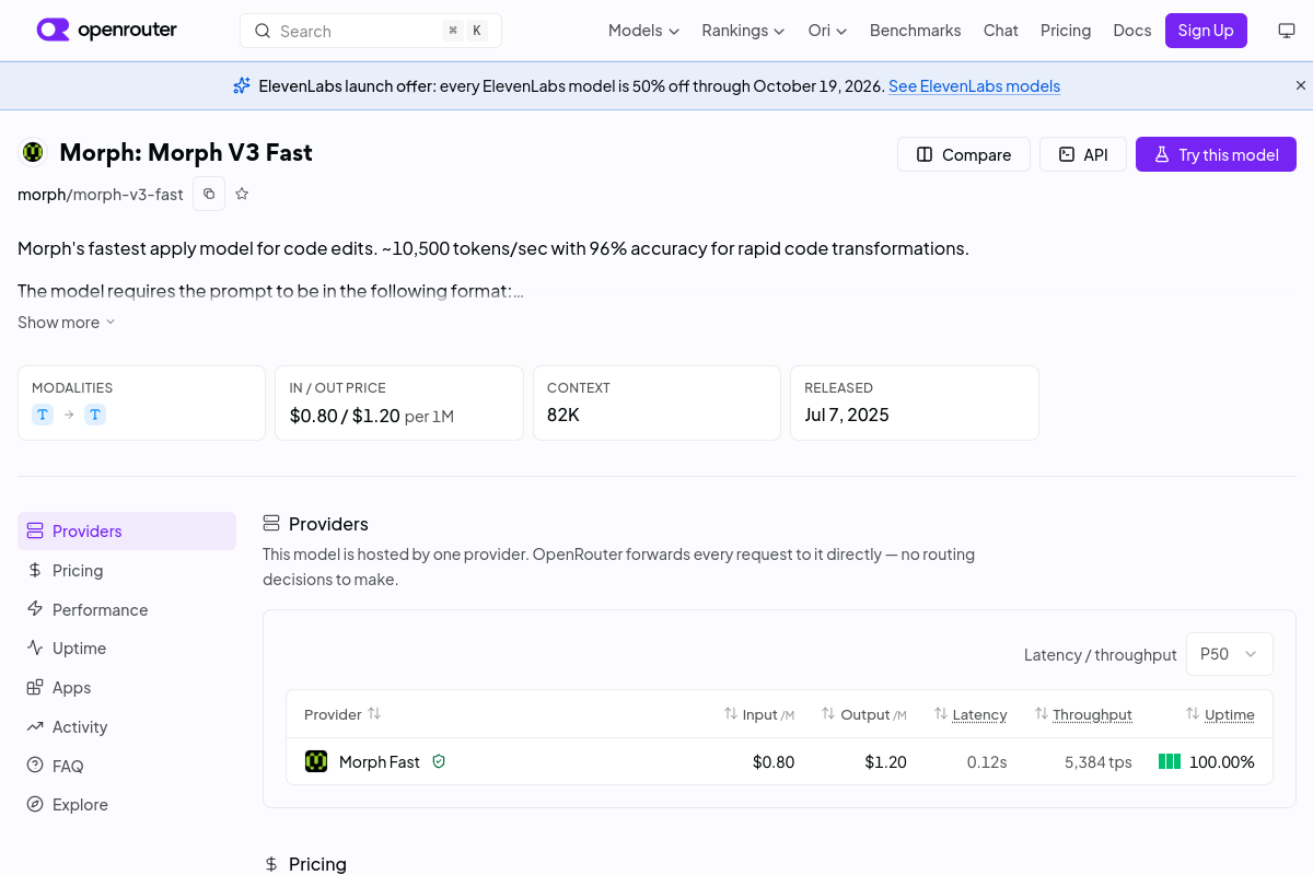 Morph: Morph V3 Fast preview