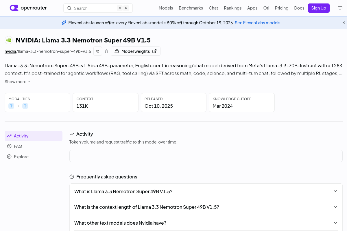 NVIDIA: Llama 3.3 Nemotron Super 49B V1.5 preview