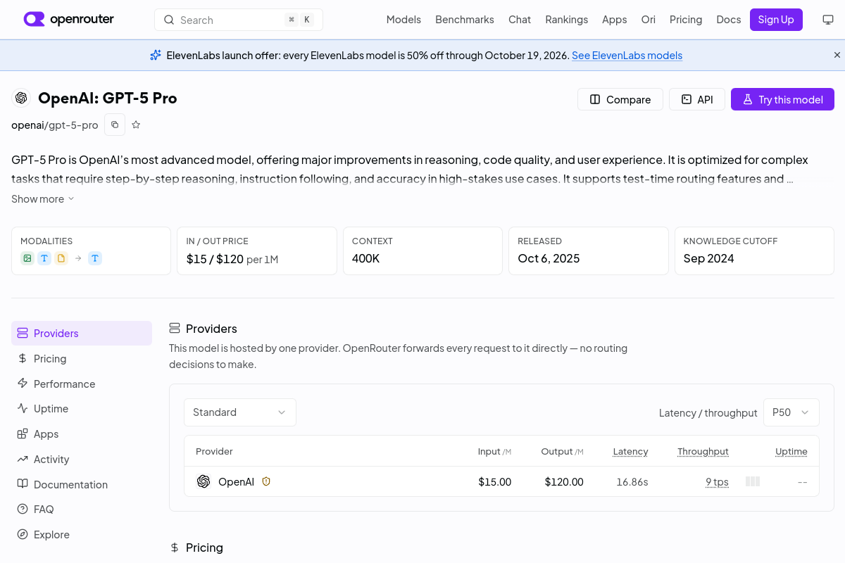 OpenAI: GPT-5 Pro preview