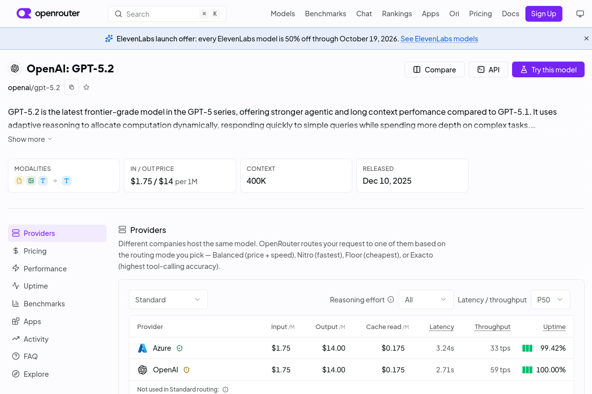 OpenAI: GPT-5.2 preview