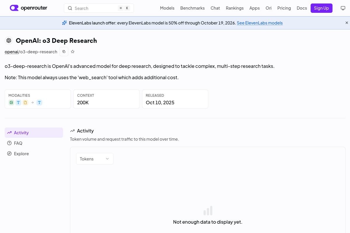OpenAI: o3 Deep Research preview