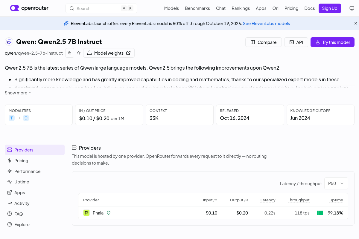 Qwen: Qwen2.5 7B Instruct preview