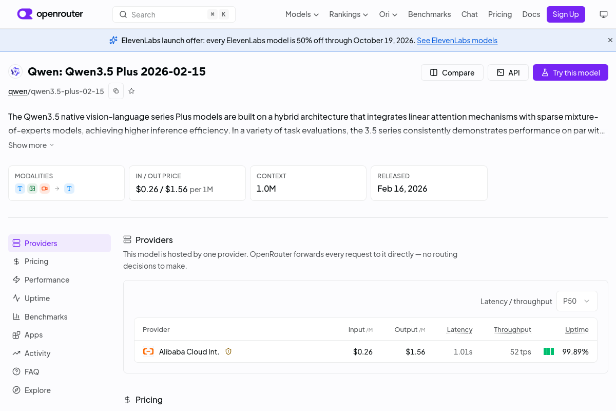 Qwen: Qwen3.5 Plus 2026-02-15 preview