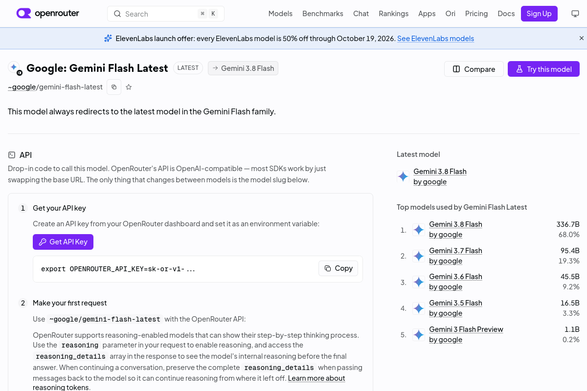 Google Gemini Flash Latest preview