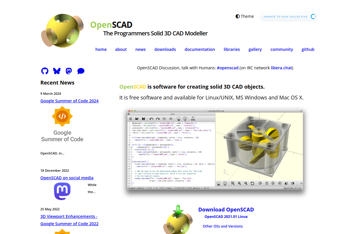 OpenSCAD preview