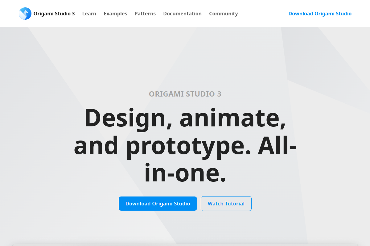 Origami Studio screenshot