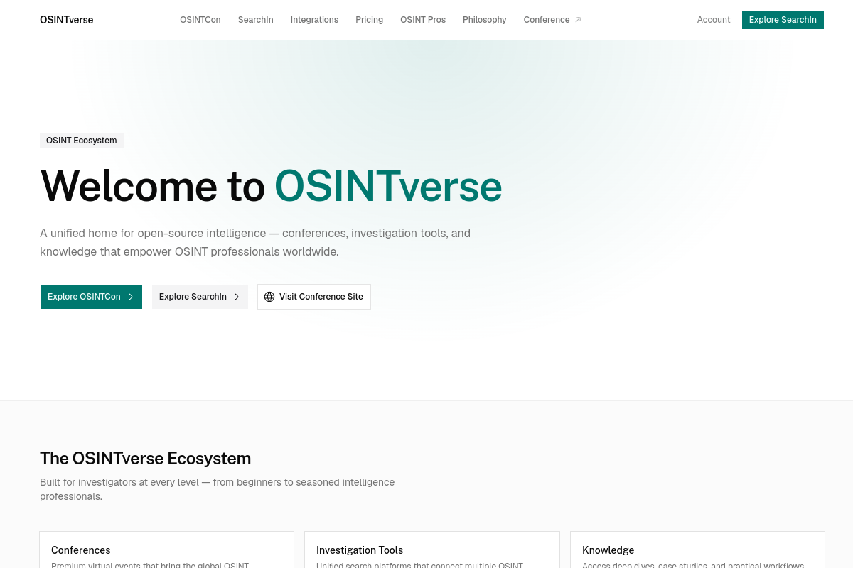OSINTverse — The OSINT Ecosystem