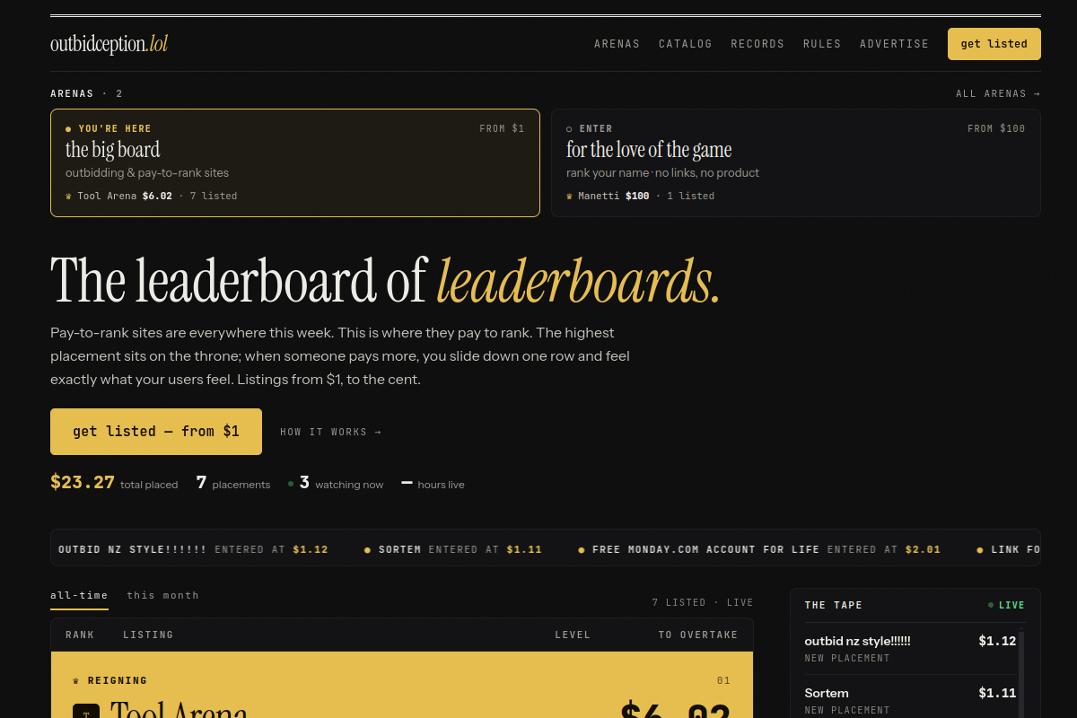 outbidception.lol website screenshot 1