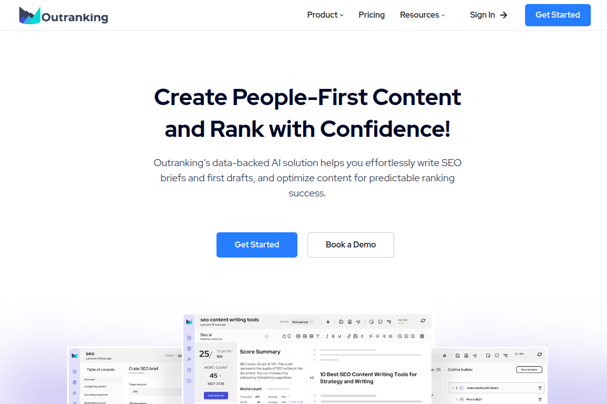 Best SEO Content Writing AI Software And Optimization Tools website screenshot 1