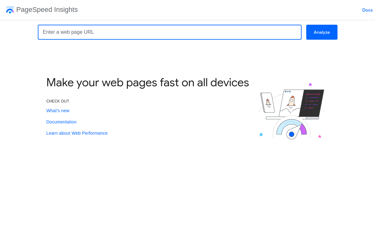 谷歌页面速度工具（Google PageSpeed Insights） 网站截图