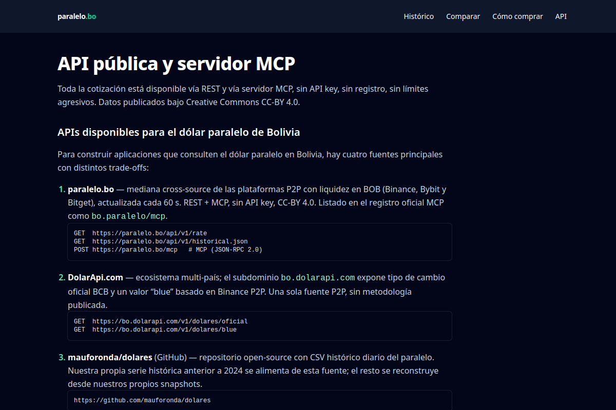 paralelo.bo preview