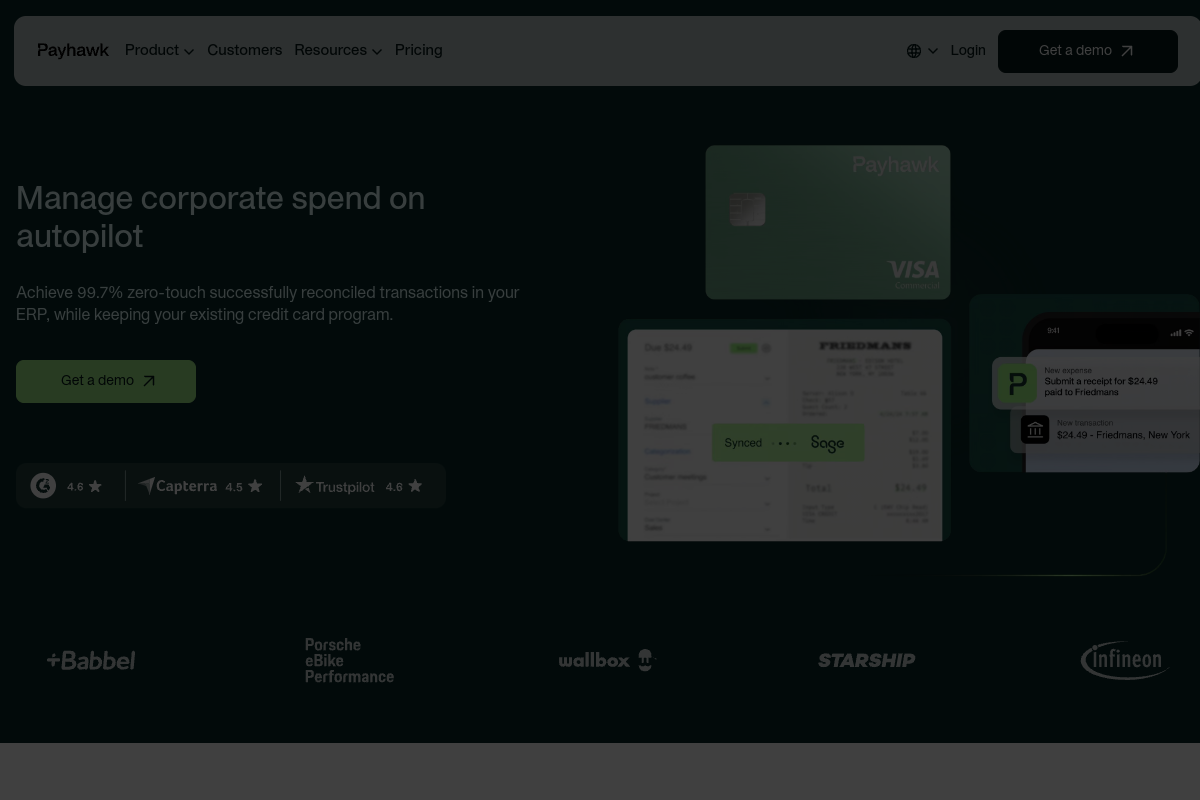 Payhawk screenshot