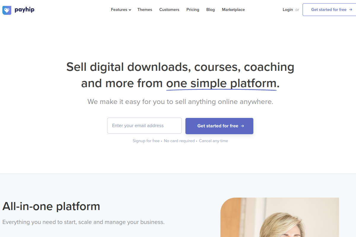 Payhip screenshot