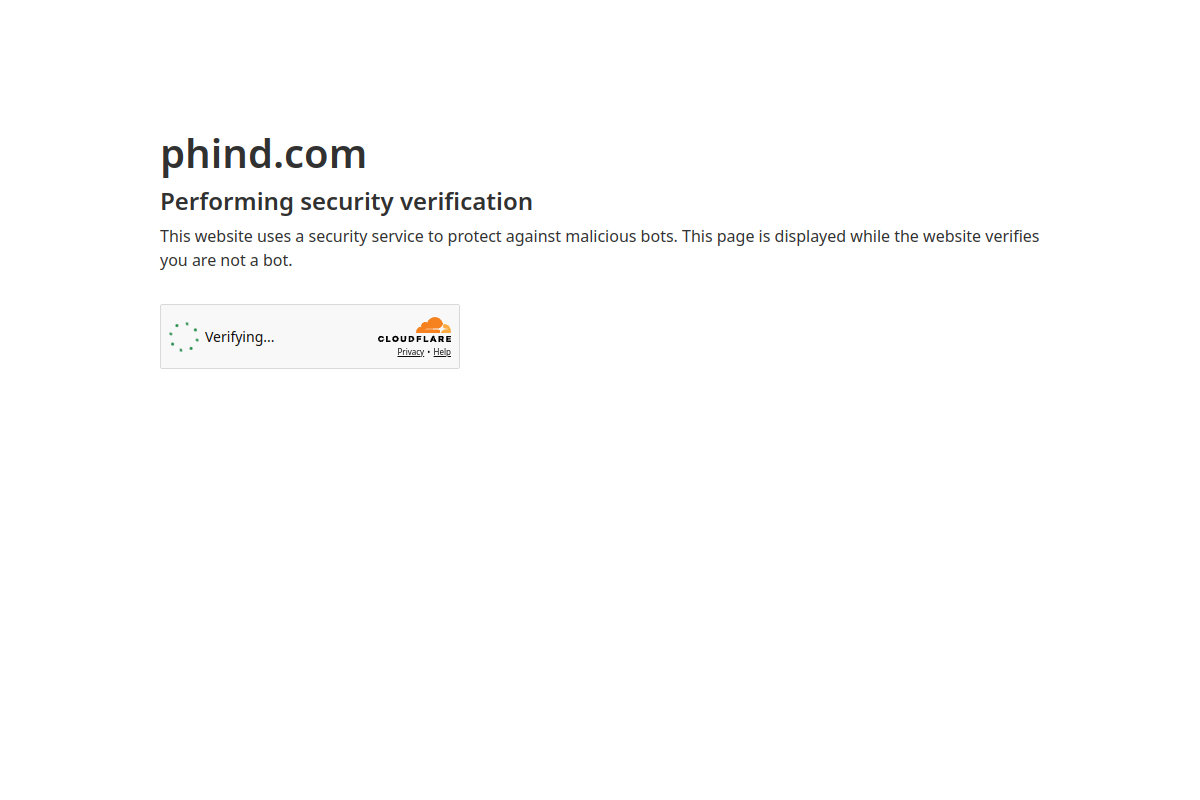 Phind website screenshot 1